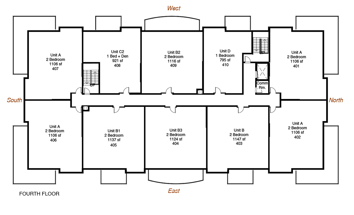 Floorplan for New Minas apartments for rent - Pinehurst Apartments